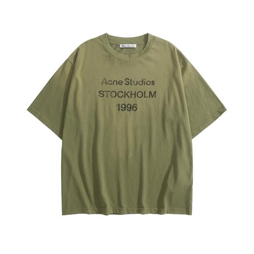 中性款做旧印花短袖T恤lv001 商品图0