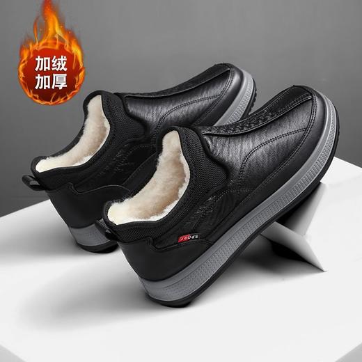 冬季老北京布鞋男棉鞋加绒加厚保暖雪地靴套脚中老年人爸爸鞋 商品图3