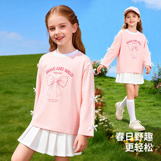 贝贝怡女童长袖T恤ZB1FS022 商品图4