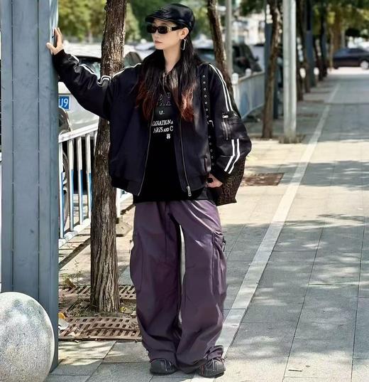 NC松紧腰撞色拉链口袋工装裤50916秋季330113000886 商品图0