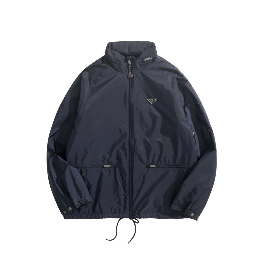 中性款尼龙内里加绒夹克外套la020