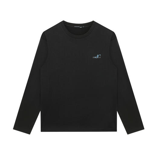 GXG男装【100%棉】秋季潮流字母刺绣简约百搭男式长袖T恤K&C 商品图2