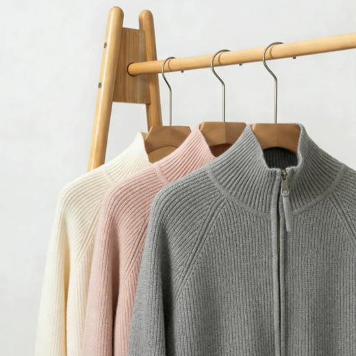 DANMO旦茉 90s静奢翻领针织衫 保暖轻盈 软糯舒适 3色可选（xn） 商品图7