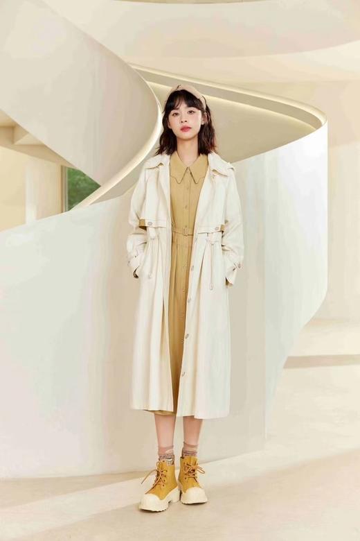 LNNNS 高腰线撞色层次感休闲风衣外套 21550 商品图0