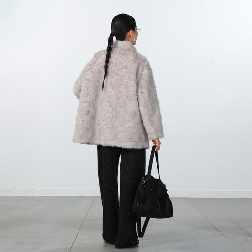 极简软糯皮毛一体外套-纪念日百货门店同款168996964 商品图2