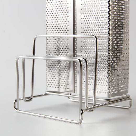 NITORI宜得利家居 厨房置物架收纳架不锈钢砧板架带菜刀架 KY088 商品图4