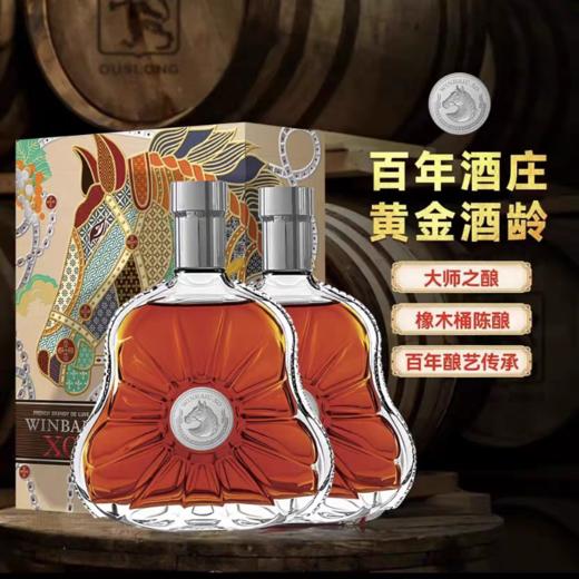 【马年限定】百赢客XO白兰地·马上有彩 700ml/瓶 40%vol 琥珀色酒体醇厚饱满，果香与橡木香交织，层次丰富；独立礼盒包装，尊贵大气 商品图1