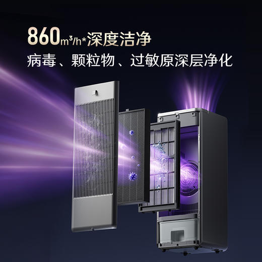 352H500无雾加湿器空气净化器加湿净化一体机家用客厅卧室大面积加湿除甲醛 商品图4