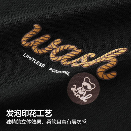 GXG男装【100%棉】字母舒适百搭男式休闲圆领卫衣K&C 商品图4