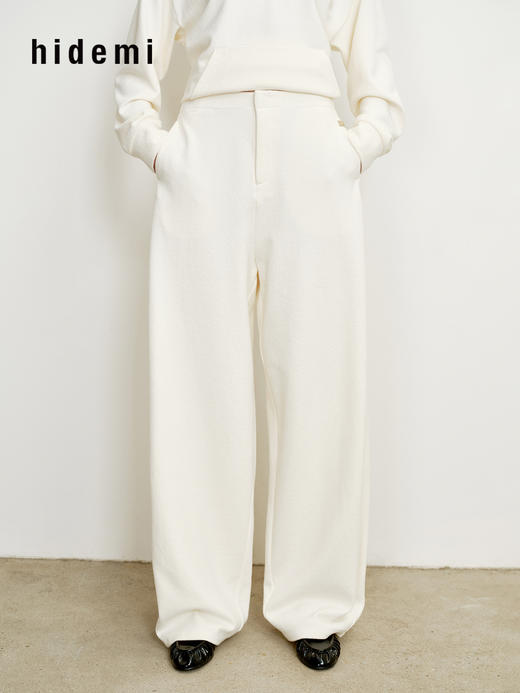 hidemi副线小h 日本进口纱线连帽套头卫衣上衣卫裤长裤套装两件套 商品图11