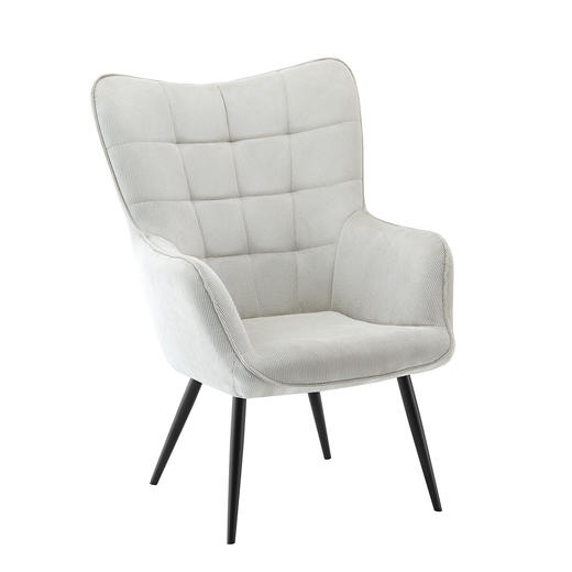 【家具】客厅单人休闲椅套装带脚凳 YM02 商品图3