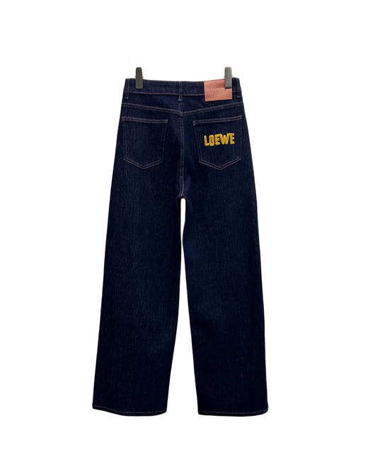 女款弹力高腰直筒牛仔裤长裤la014 商品图1