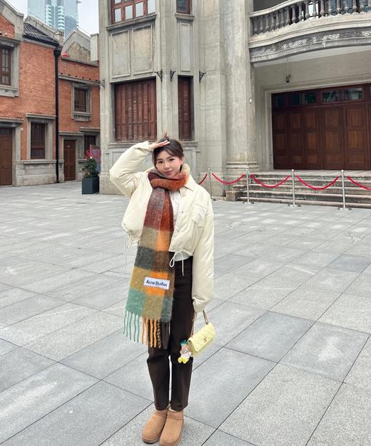 ACNE  马海毛格纹围巾 三色可选（ZT*ZS） 商品图4