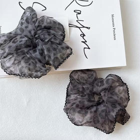 辣妹发绳春秋季网纱豹纹大肠发圈女蓬松头花丸子头皮筋马尾发圈ZYXD-纪念日百货门店同款168643587