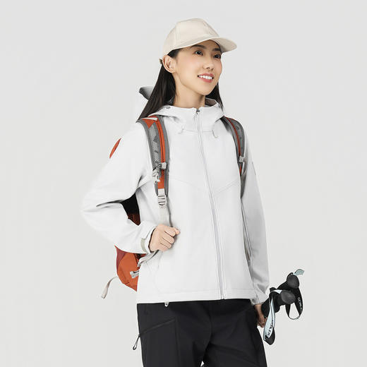 +【乐粉专属】【破域】思凯乐户外软壳衣女男新款秋冬加绒防风冲锋衣内胆外套F2906D31/F2916D31 商品图2