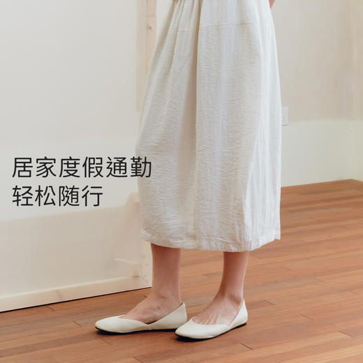 7or9裸感系列轻盈平底单鞋新款白柠 商品图5