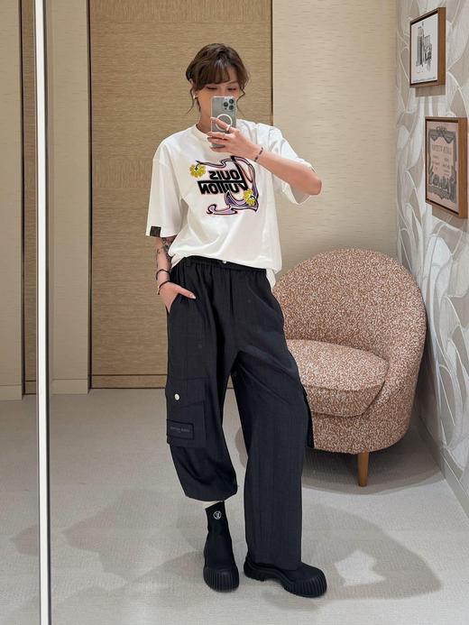 只可换码！不可退！驴家  26Ss早春新款 花朵印花圆领短袖T恤（DQJ*MM） 商品图2