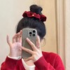 【新年氛围感担当】韩系红色大肠发圈女秋冬高级感小众气质发绳温柔扎马尾头绳发饰品。jc 商品缩略图2