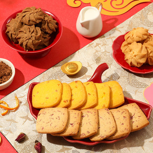 雅觅 山河颂·如愿 缤纷曲奇什锦礼盒【产地直发】 商品图3