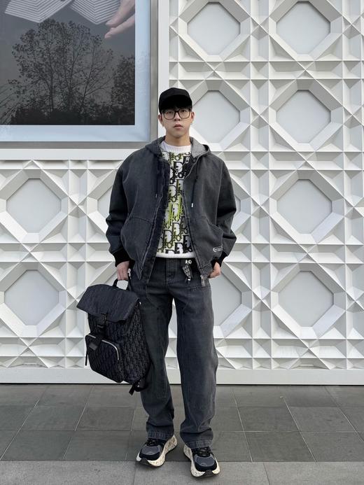 只可换码！不可退！迪奥 26Ss早春新款 牛仔布抽绳连帽双拉链夹克外套（DQJ*MM） 商品图4