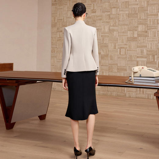 IWY/气质英伦风总裁西装套裙女春季高级感职场穿搭连衣裙两件套C2734+Q1422 商品图4