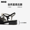 【上新】MIO米奥尖头女鞋2026夏季新款低跟水钻珍珠蝴蝶时装凉鞋法式单鞋M262260103 商品缩略图4