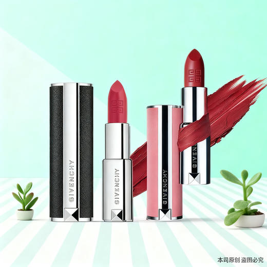 春日限定【可溯源】[ 买一送一 ]GIVENCHY纪梵希高定香榭粉丝绒唇膏（粉丝绒）3.4g正装/梵希小羊皮3.4g口红唇膏_bba 商品图7