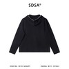 26005SDSA男士秋冬新款痞帅男装潮牌休闲撞色半拉链连帽假两件T恤百搭 商品缩略图5