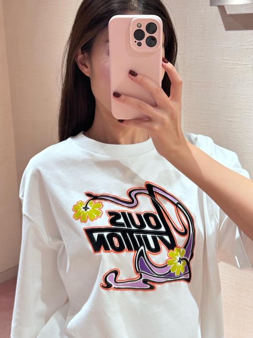 只可换码！不可退！驴家  26Ss早春新款 花朵印花圆领短袖T恤（DQJ*MM） 商品图4