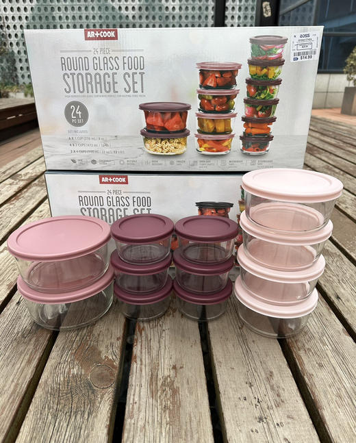 正品Art & Cook 的 24 件套玻璃食品保鲜盒 商品图1