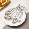 摩登主妇304不锈钢西餐勺长柄叉子勺子餐具家用高档精致汤匙调羹 商品缩略图0