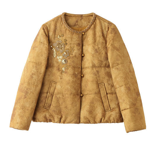 新款保暖国风冬天棉服小棉袄刺绣绵羊毛宽松小棉衣SHIY2651 商品图4