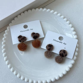 秋冬毛绒银针耳环-纪念日百货门店同款168445038