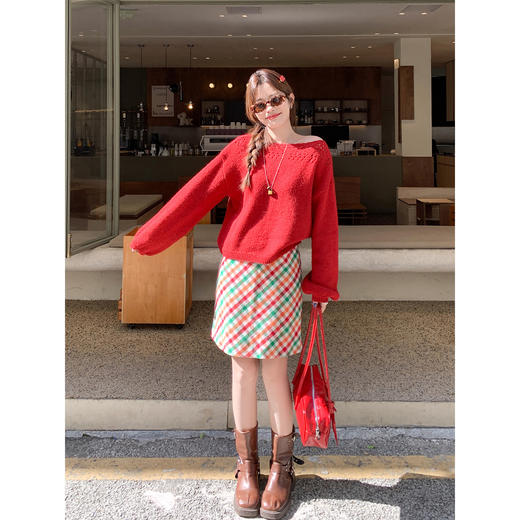 <曾小咸推荐>现货秒杀 ！微信超特价！韩系露肩毛衣 日常179.99 立减90 秒杀89.99！！ 商品图3