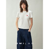 UMILAB｜骐骥*新年系列 科技奶油棉软糯亲肤小马刺绣修身T恤T787W 商品缩略图2