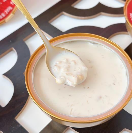 【新年好礼】石家庄优选仓库速达，颜外®益生元·燕窝炖奶，“益生元+燕窝”的组合，既有燕窝的柔润口感， 又带着奶香的清甜~ 200克*8碗/礼盒装 商品图6