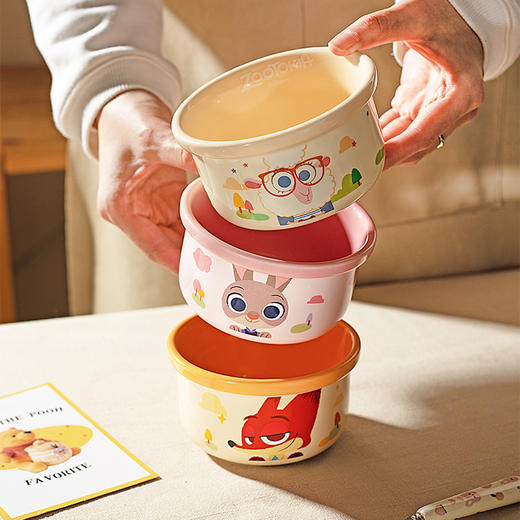 摩登主妇疯狂动物城米饭碗家用2026新款餐具套装礼盒可爱生日礼物 商品图1
