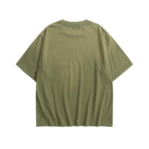 中性款做旧印花短袖T恤lv001 商品图1