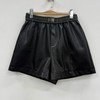 NC松紧腰简约百搭皮短裤51031（黑）冬季954010300321 商品缩略图0