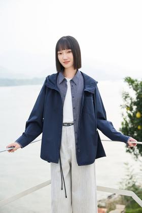 LNNNS 时尚拼接假两件中性风休闲外套 22031