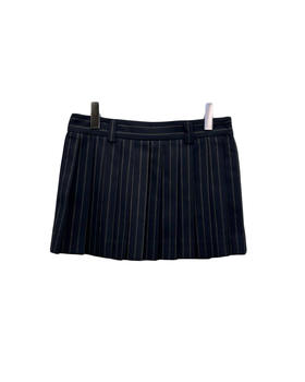 女款条纹百褶半裙he017