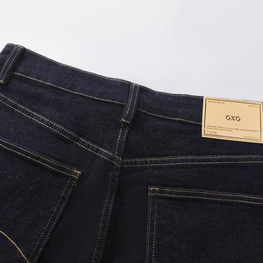 GXG男装【原色活性染】26春季复古经典水洗牛仔裤男式直筒长裤K&C 商品图7