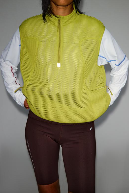 CryingCenter 网球线迹空气马甲网眼套头背心 哭喊中心 商品图4