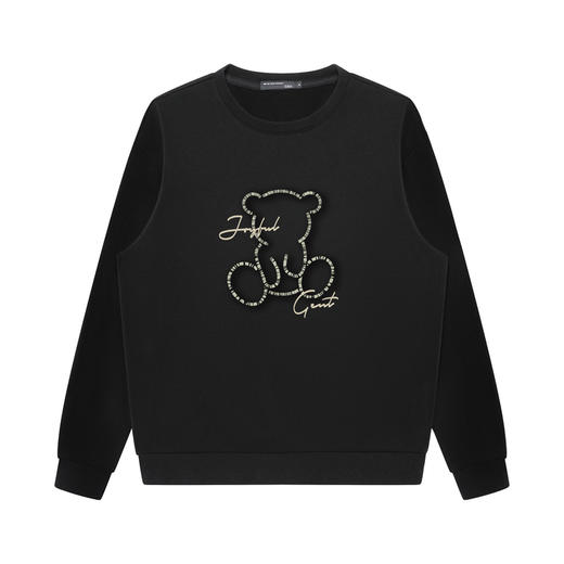 GXG男装【100%棉】小熊男女情侣款圆领卫衣K&C 商品图2