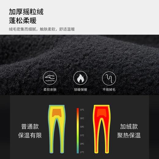 +【乐粉专属】思凯乐抓绒软壳裤男加绒加厚保暖长裤子女防泼水防风耐磨户外徒步F3906512/F3916512 商品图2