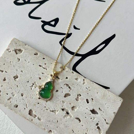 韩版女时尚小葫芦吊坠网红气质锁骨链项链-纪念日百货门店同款167897278 商品图2