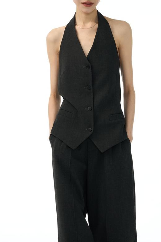 Kai & Kiera 高级感干练通勤挂脖马甲长裤套装 22023 商品图1