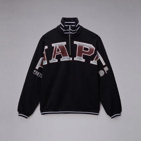 Napapijri 男士字母徽标印花混纺棉质长袖卫衣 黑色 NP0A8B389411