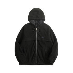 男款摇粒绒连帽夹克外套he020