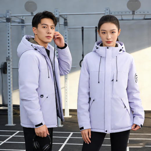 Schenvega 情侣冲锋衣 三防绵羊毛棉衣外套 男女同款 加厚保暖 抵御严寒 商品图10